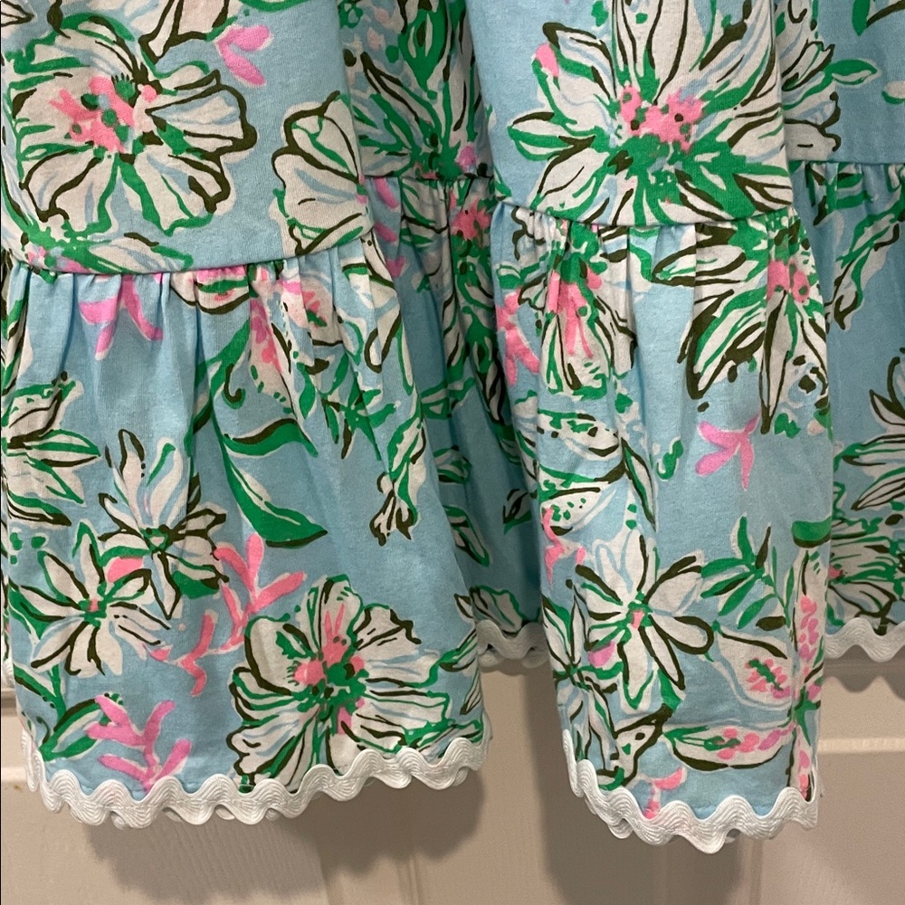 Lovely Lilly Pulitzer® Girls 7-16 Printed Maxi Dress 100 % Cotton New with Tags - Picture 2 of 4